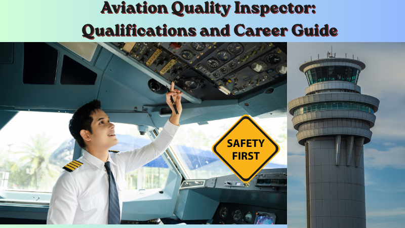 Aviation quality inspector checking an aircraft in a maintenance hangar